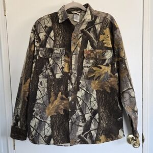 Woolrich Camouflage Button-Up Shirt Men's M